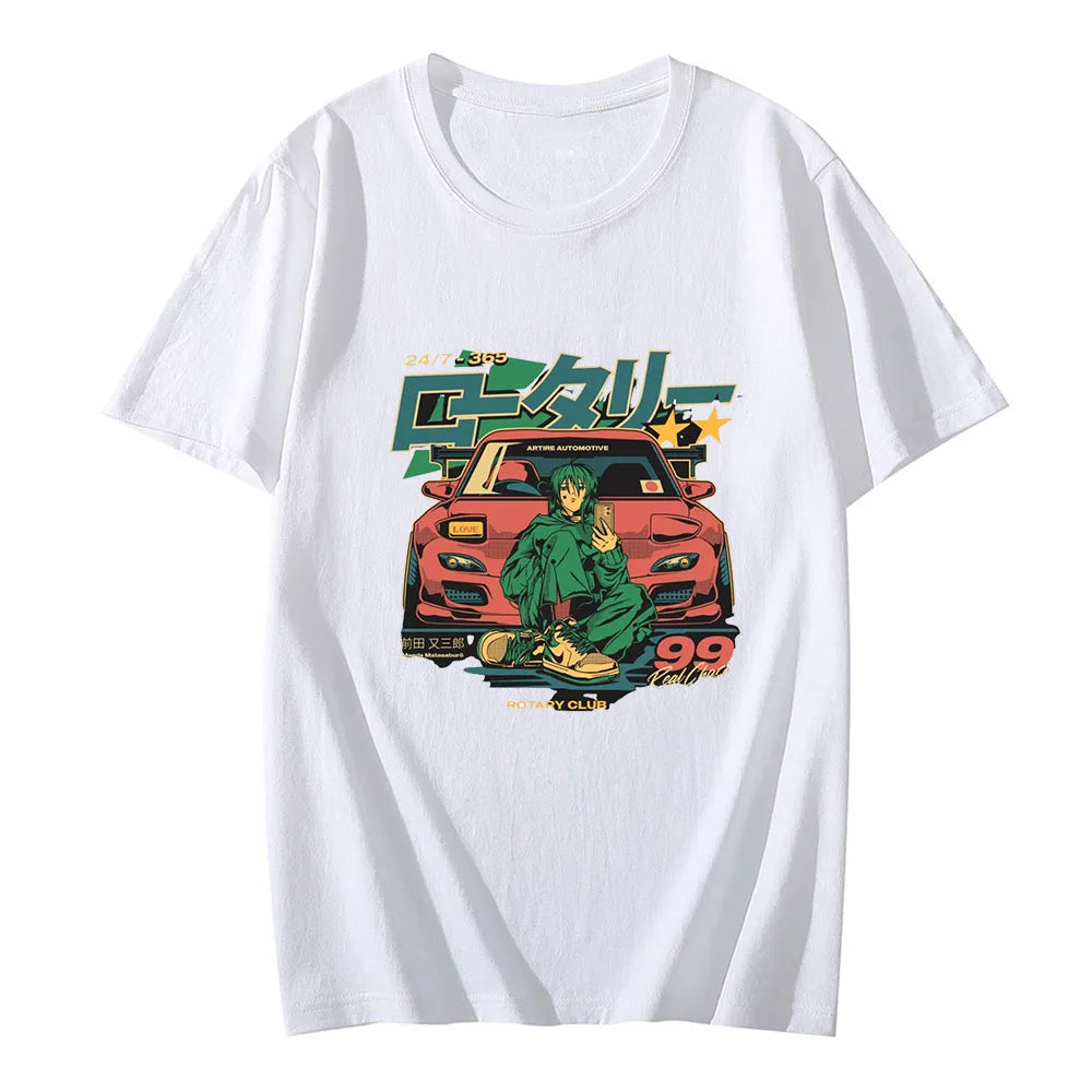 GTR Car T Shirts Japanese Anime T-Shirt