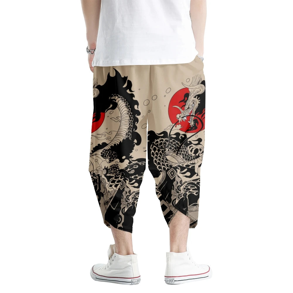 Japanese Dragon Samurai Kimono Pants