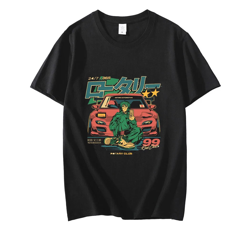 GTR Car T Shirts Japanese Anime T-Shirt