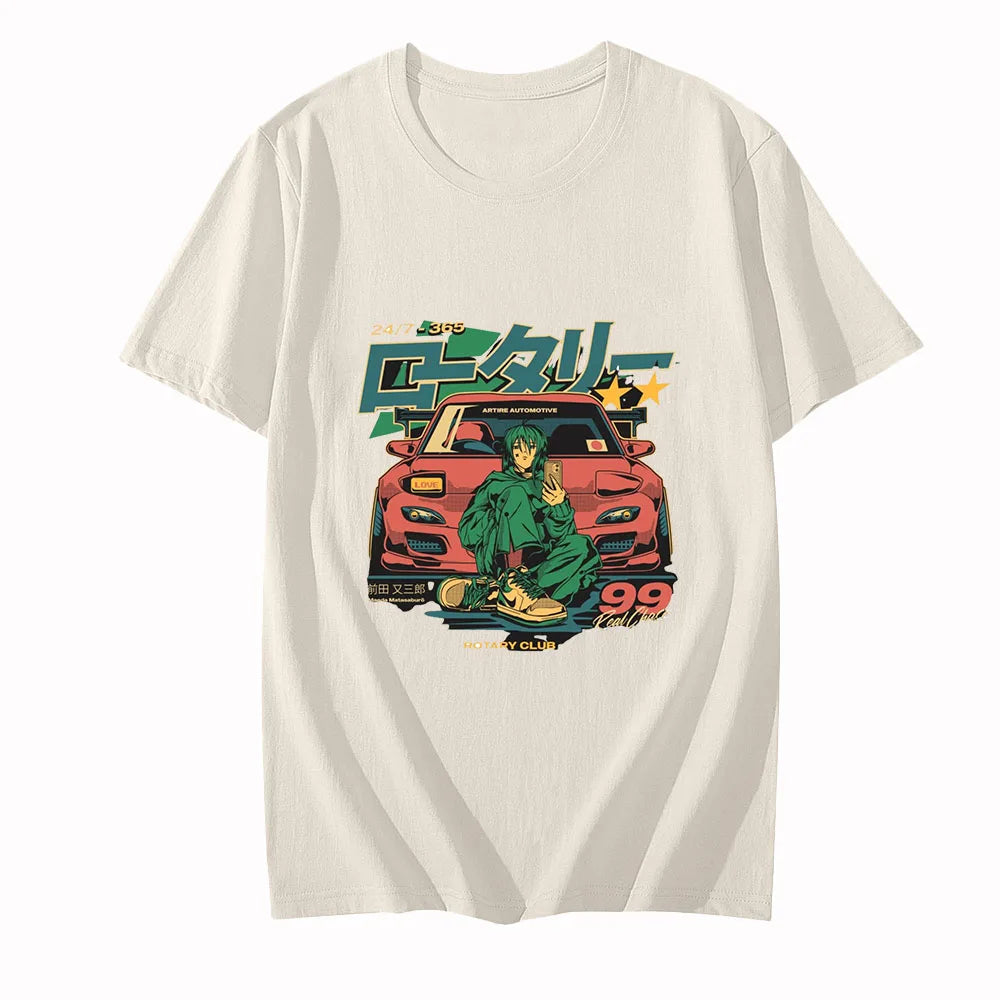 GTR Car T Shirts Japanese Anime T-Shirt