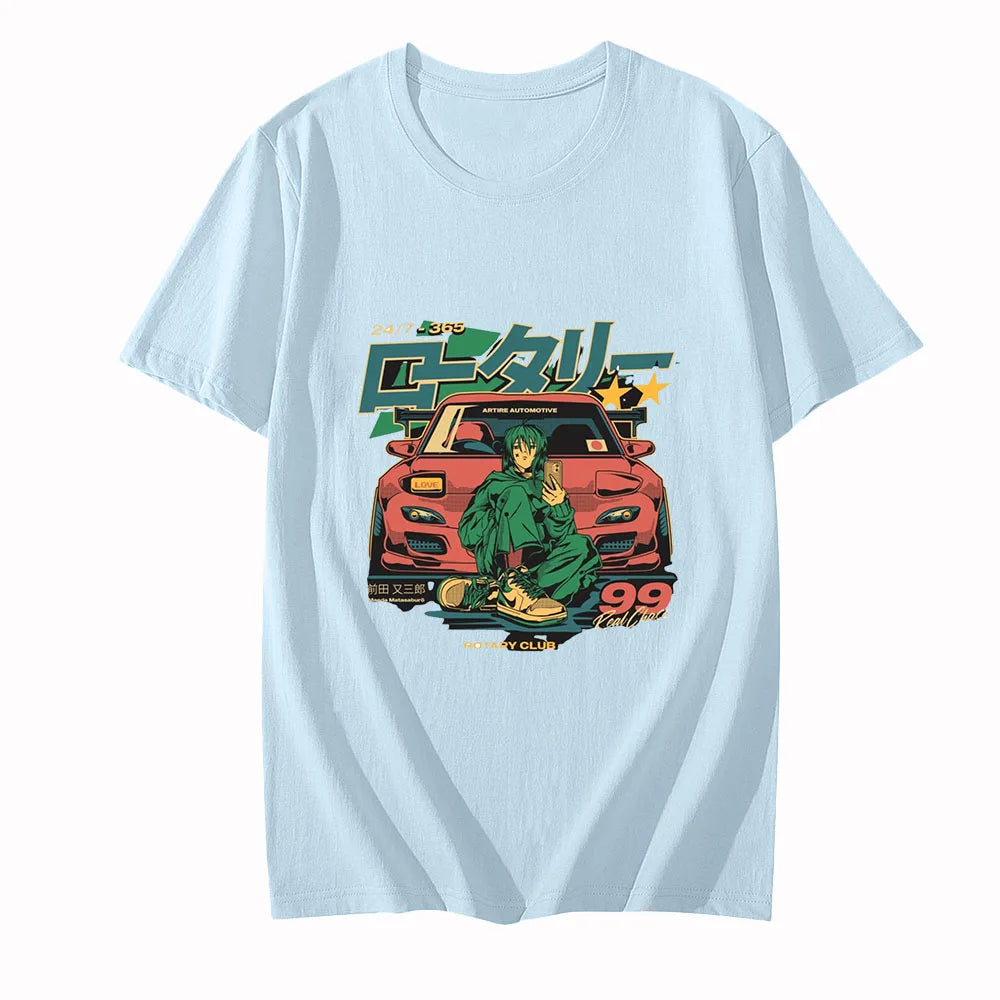 GTR Car T Shirts Japanese Anime T-Shirt