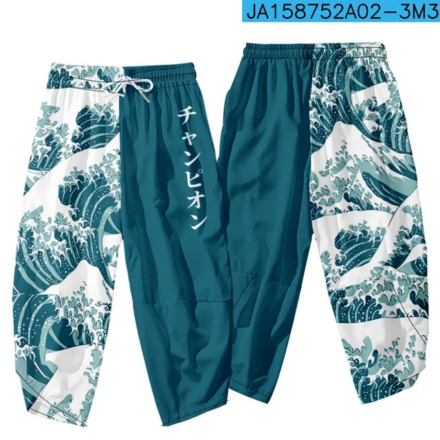 Japanese Dragon Samurai Kimono Pants