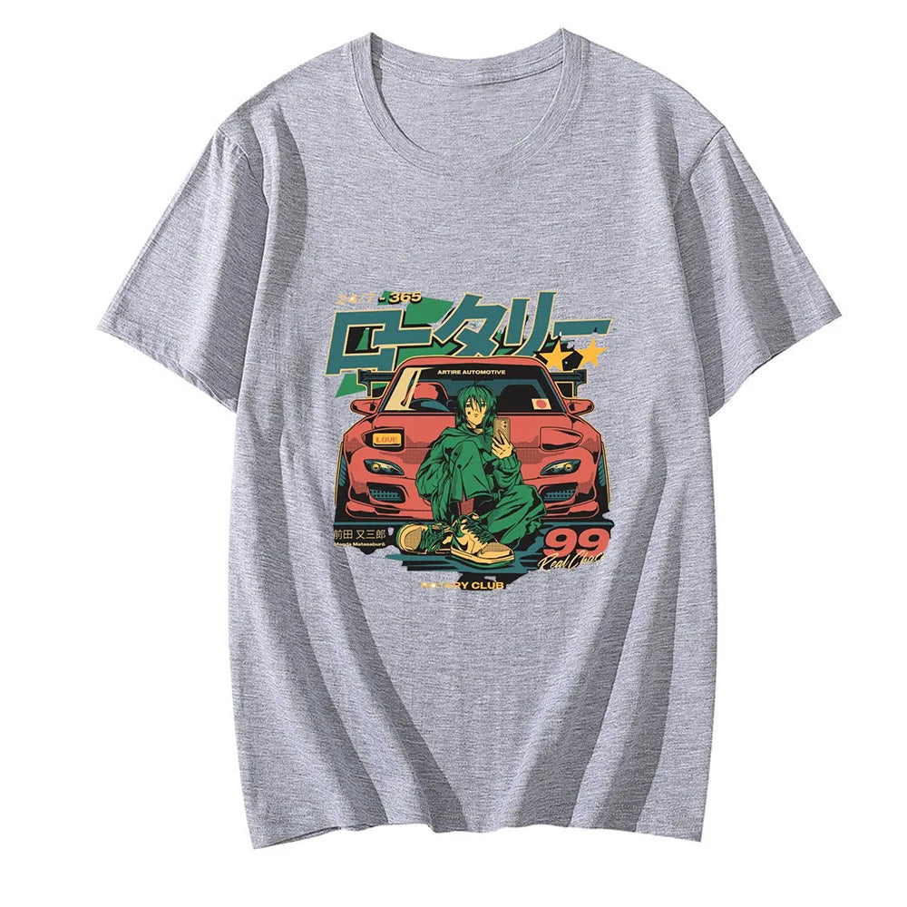 GTR Car T Shirts Japanese Anime T-Shirt