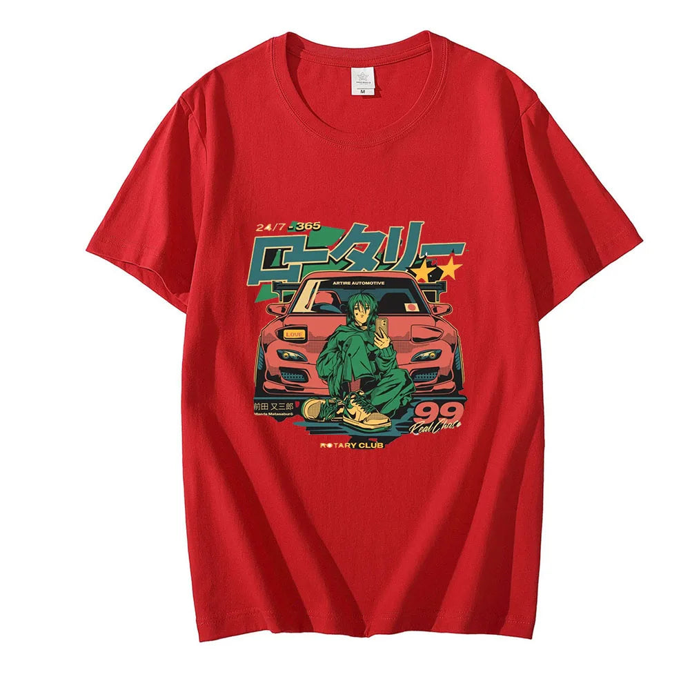 GTR Car T Shirts Japanese Anime T-Shirt