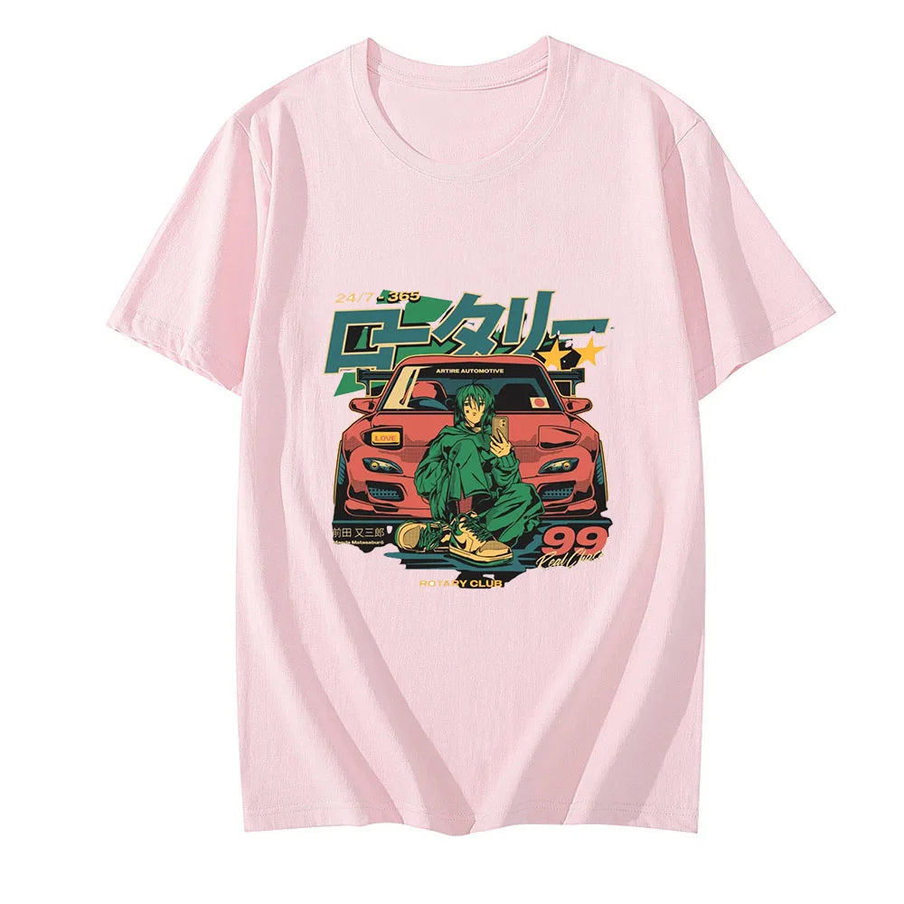 GTR Car T Shirts Japanese Anime T-Shirt